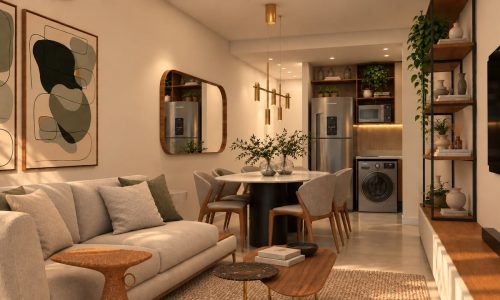 Sansa Living 202 - Estar, jantar e cozinha